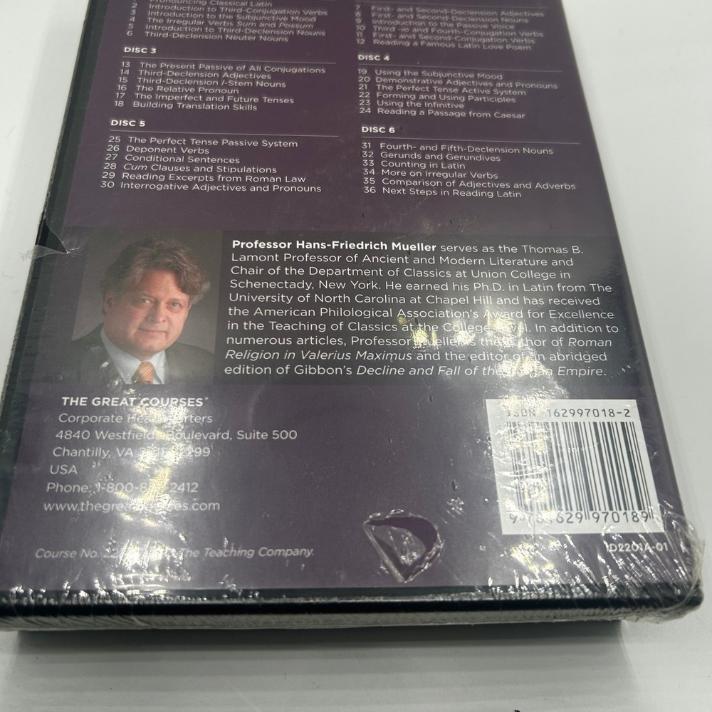 The Great Courses Latin 101 Learning a Classical Language DVD Guidebook 2201 NEW - Picture 5 of 5